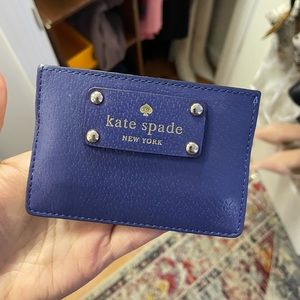Kate Spade Pink Blue Card Case